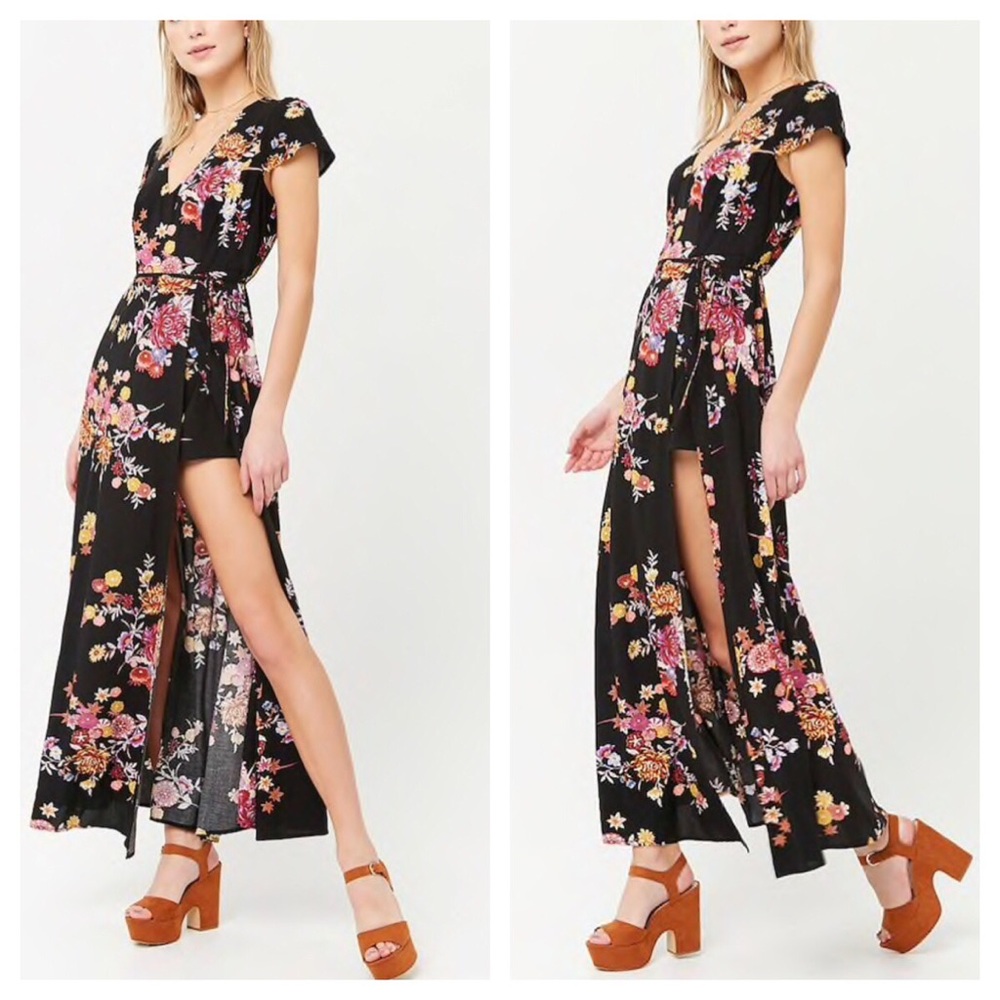 🌷Floral Maxi with Skort🌷
